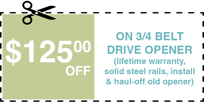 125 off garage door opener Port Jefferson